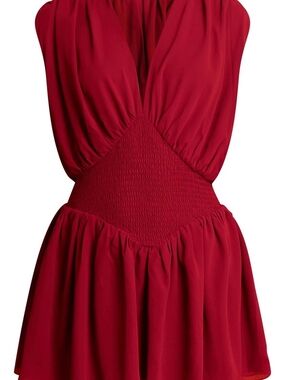 PrettyLittleThing Deep Red Mini Dress